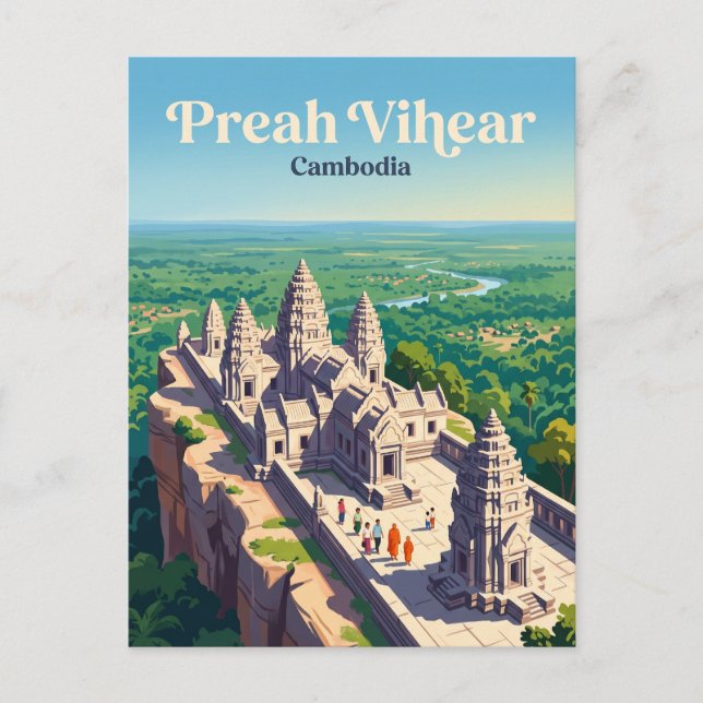 Preah Vihear Temple Cambodia Postcard (Front)