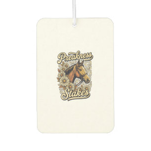 Preakness Stakes Vintage Horse Floral Race Design Air Freshener