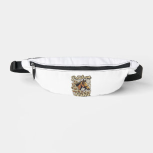 Preakness Stakes Vintage Horse Floral Race Design Fanny Pack