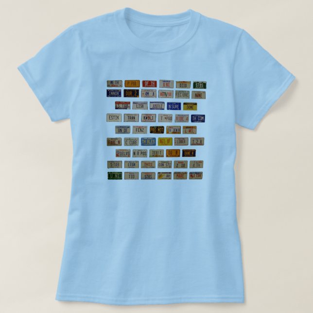 Preamble in Plates T-Shirt (Design Front)