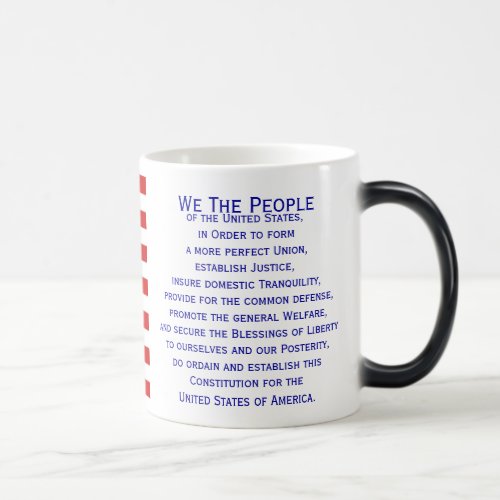 Preamble of the Constitution Flag Mug