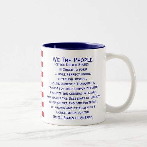 Preamble of the Constitution Flag Mug