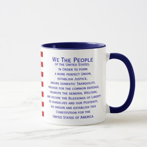 Preamble of the Constitution Flag Mug by Janz