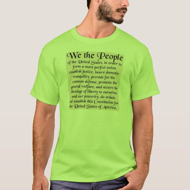 Preamble to The Constitution of the United States T-Shirt (Front)