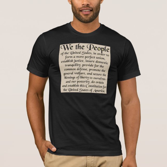 Preamble to The Constitution of the United States T-Shirt (Front)