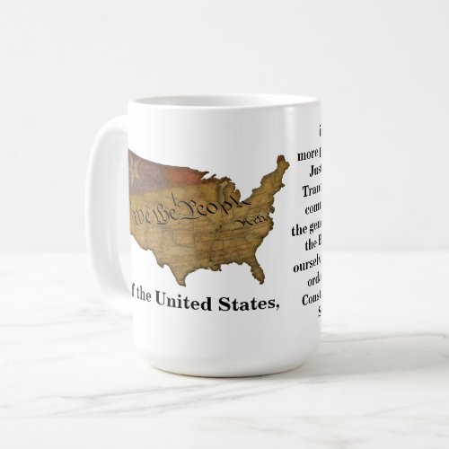 Preamble to the United States Constitution Coffee Mug