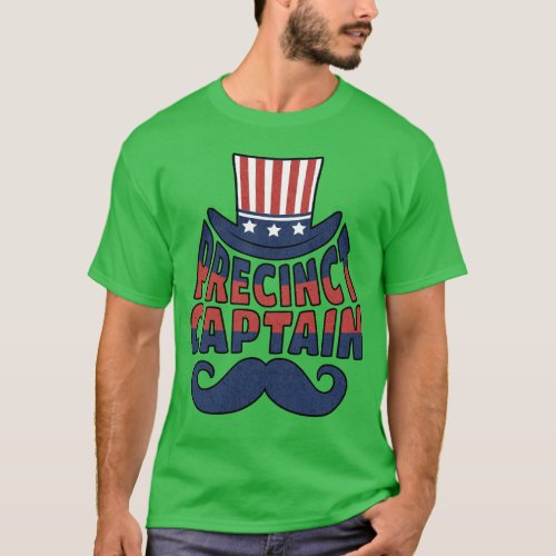 Precinct Captain hatmustache T_Shirt