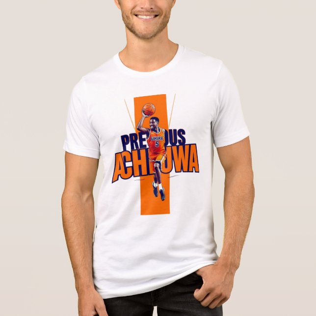 Precious Achiuwa Basketball T-Shirt Tri-Blend Shirt (Front)