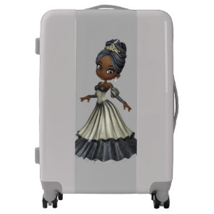 Precious African American Princess Luggage
