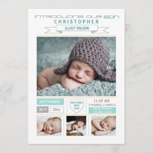 Precious Arrival Photo Birth Announcement