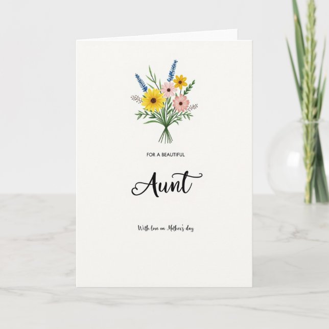 Precious Aunt Mothers Day Card (Front)