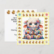 Precious Baby Animals Theme - Invitation