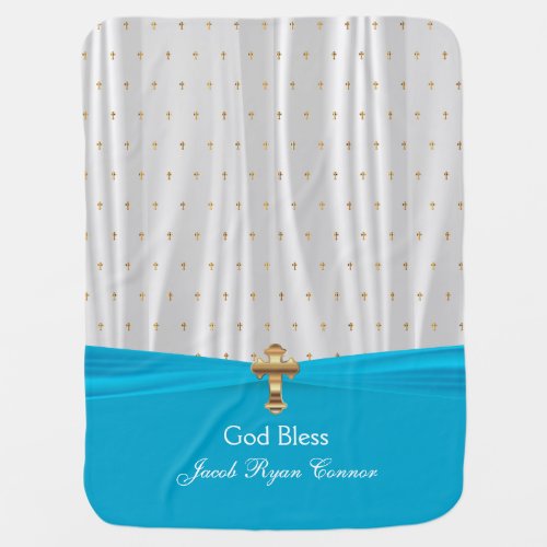 Precious Baby Christening  Baptism  Personalize Receiving Blanket