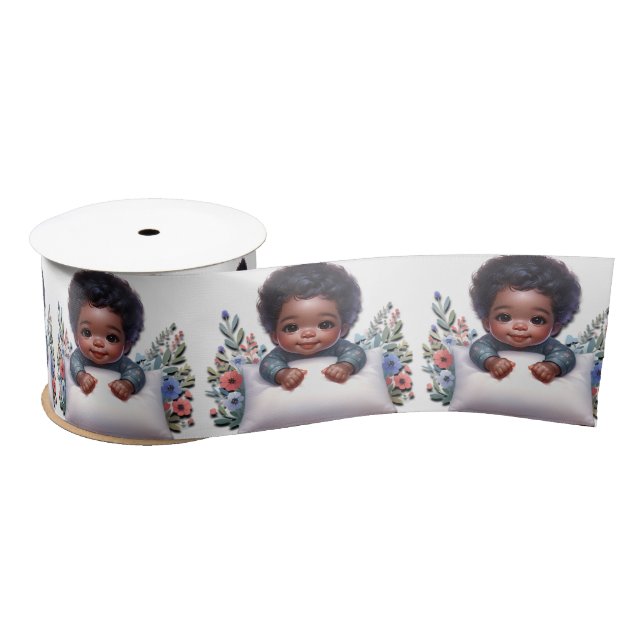 Precious Baby Hands Satin Ribbon (Spool)