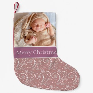 Precious Baby Photo Small Christmas Stocking