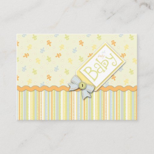 Customizable Precious Baby Reminder Notecard Business Cards
