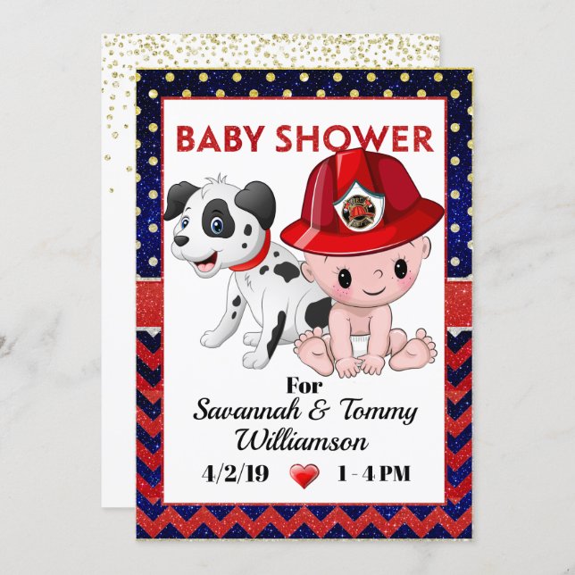 Precious Baby Shower Invitation (Front/Back)