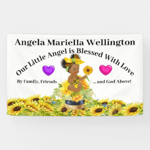 Precious Baby Sunflower Theme Banner
