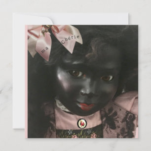 Precious Black Doll Valentine/Greeting Card