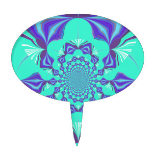 Precious blue cake topper