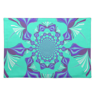 Precious blue cloth placemat