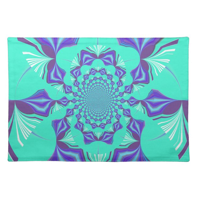 Precious blue cloth placemat (Front)