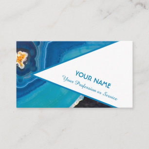 Precious blue crystal gem business card