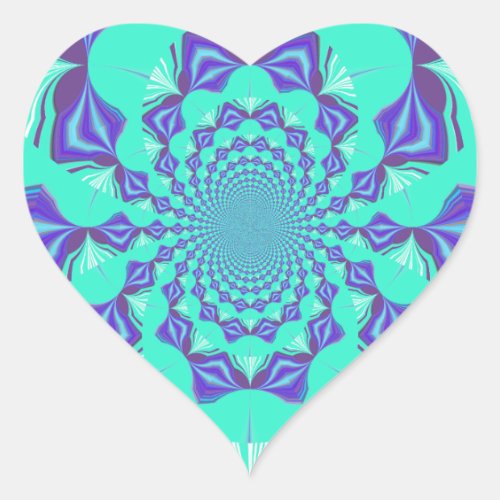 Precious blue heart sticker
