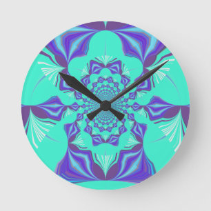 Precious blue round clock