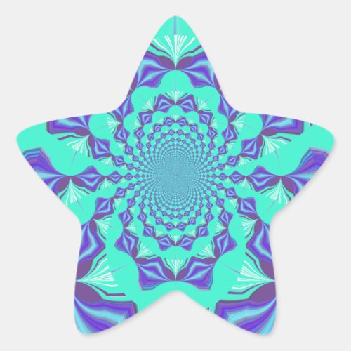 Precious blue star sticker