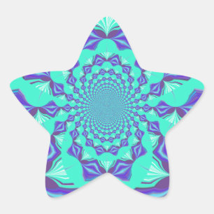 Precious blue star sticker