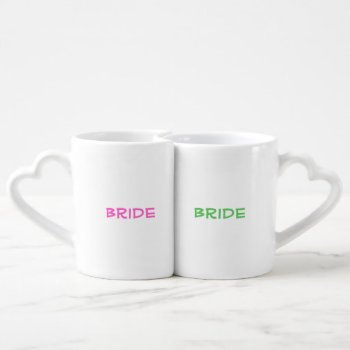 "precious" Bride & Bride Couples Mug Set by SPKCreative at Zazzle
