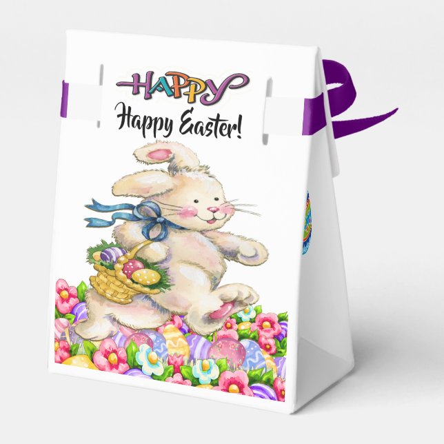 Precious Bunny Easter Container - See Front Favor Boxes (Back Side)