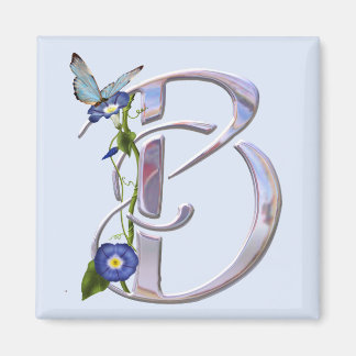 Precious Butterfly Initial B Magnet