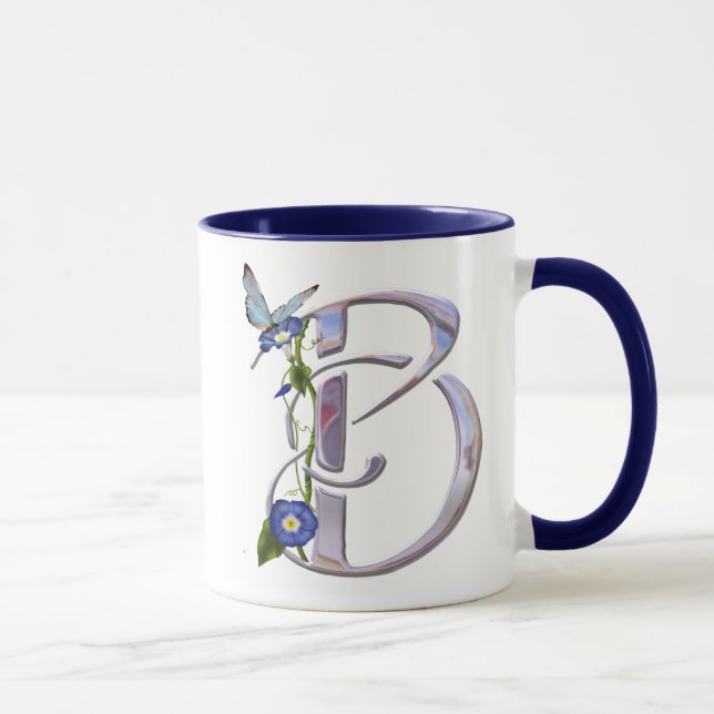 Precious Butterfly Initial B Mug (Right)