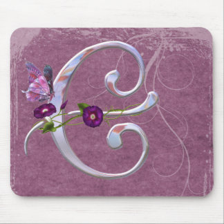 Precious Butterfly Initial C Mouse Pad
