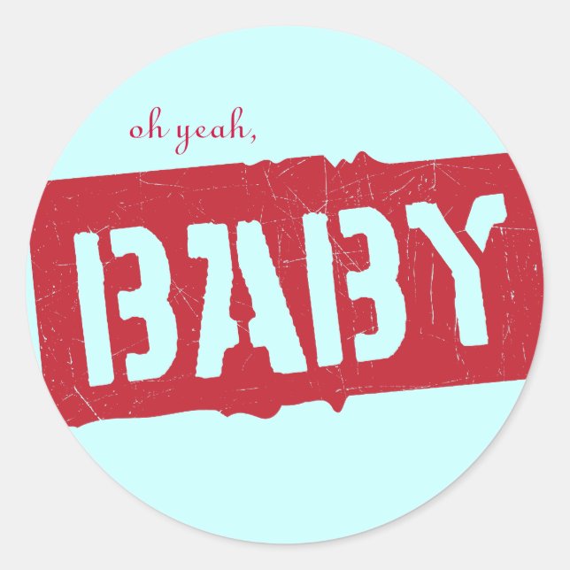 Precious Cargo Shower Classic Round Sticker (Front)