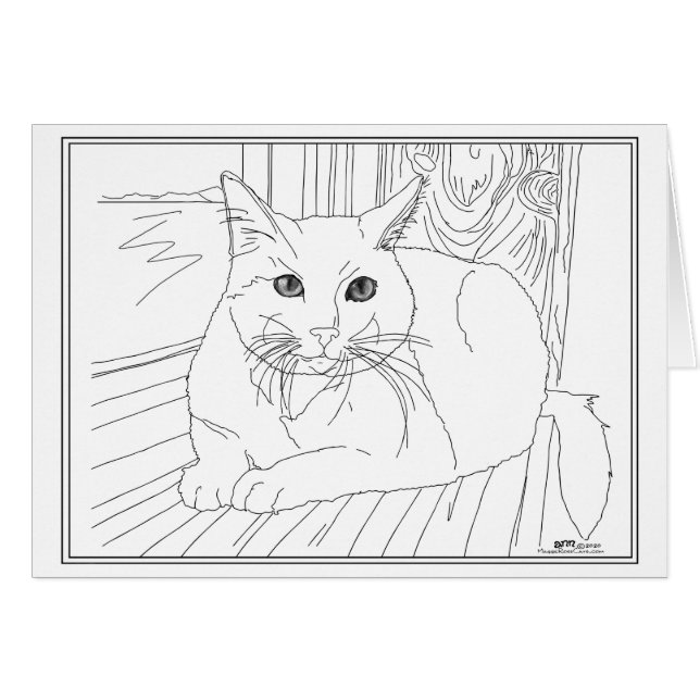 Precious Cat in Window Cards (Front Horizontal)