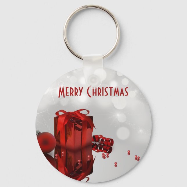 Precious Christmas Present Professional Keychain (Front)
