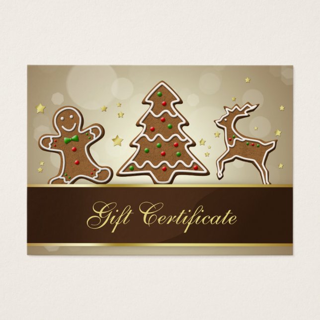 Precious Delicious Gingerbread Cookies Gift Card (Front)