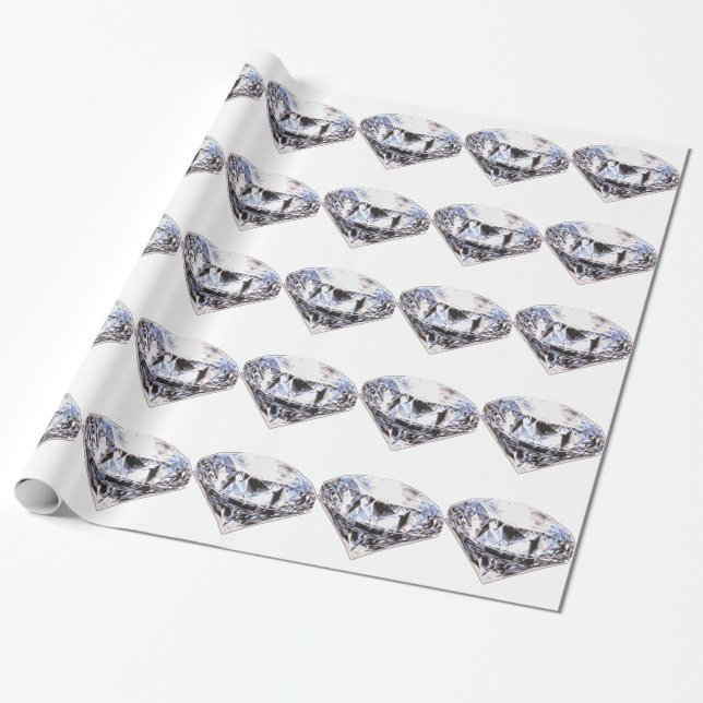Precious Diamond Wrapping Paper (Unrolled)
