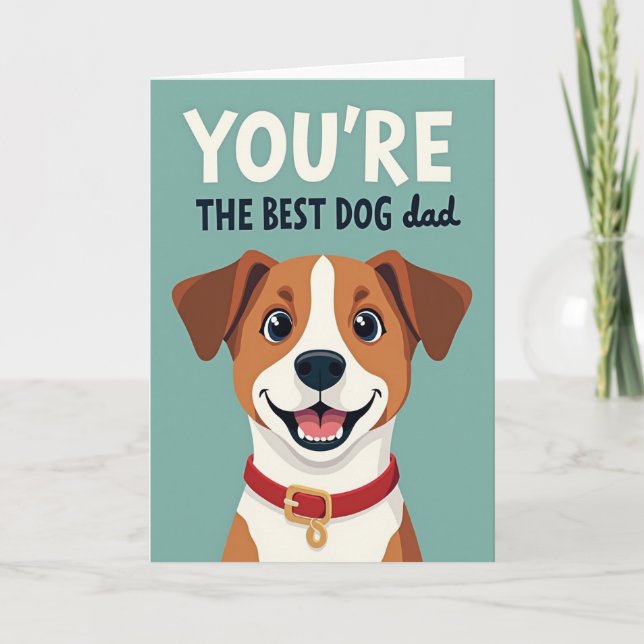 Precious Dog Dad Day Card (Front)