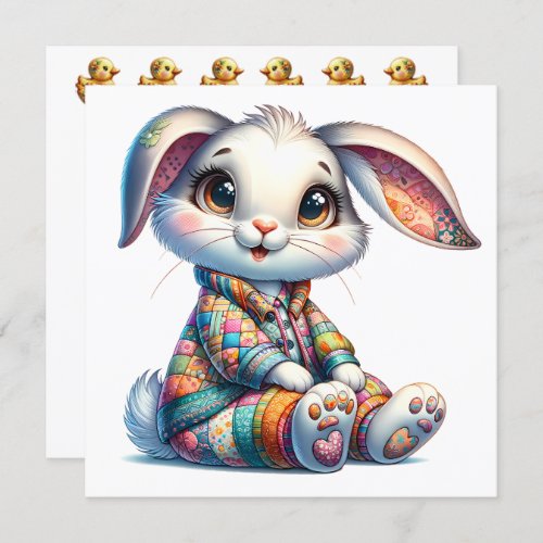 Precious Easter Bunny Theme Invitation