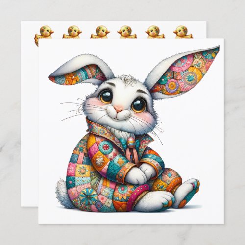 Precious Easter Bunny Theme Invitation