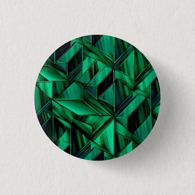Precious emerald gemstone inspired button (Front)