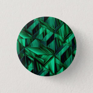 Precious emerald gemstone inspired button