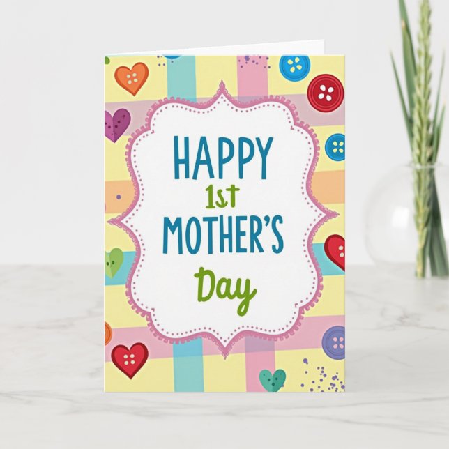 Precious First Mothers Day Art Card (Front)