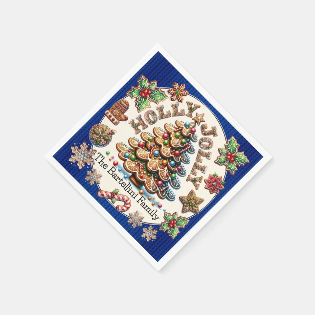 Precious Gingerbread Cookies Theme  Napkins (Corner)