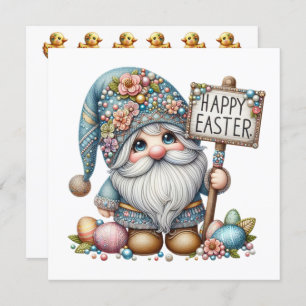 Precious Gnome Easter Theme Invitation