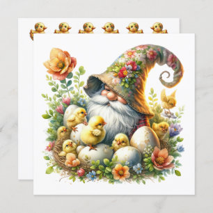 Precious Gnome Easter Theme Invitation